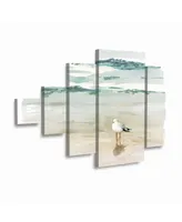 Victoria Borges Seagull Cove Ii Multi Panel Art Set Right Heavy Diamond - 19" x 41.5"