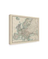 Johnston Johnstons Map of Europe Canvas Art - 19.5" x 26"