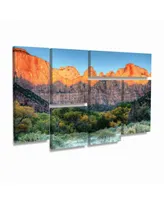 Pierre Leclerc Zion Sunrise Multi Panel Art Set 6 Piece - 49" x 19"