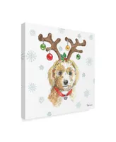 Beth Grove Holiday Paws Vi Canvas Art - 15" x 20"