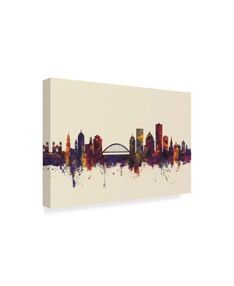 Michael Tompsett Rochester New York Skyline Iii Canvas Art - 15" x 20"