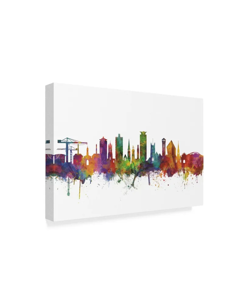 Michael Tompsett Plymouth England Skyline Ii Canvas Art - 15" x 20"