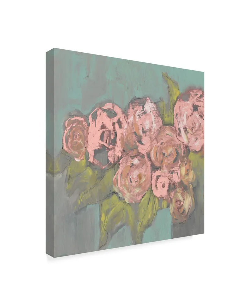 Jennifer Goldberger Blush Pink Flowers I Canvas Art