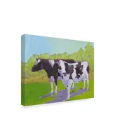 Carol Young Pasture Cows Ii Canvas Art - 15" x 20"