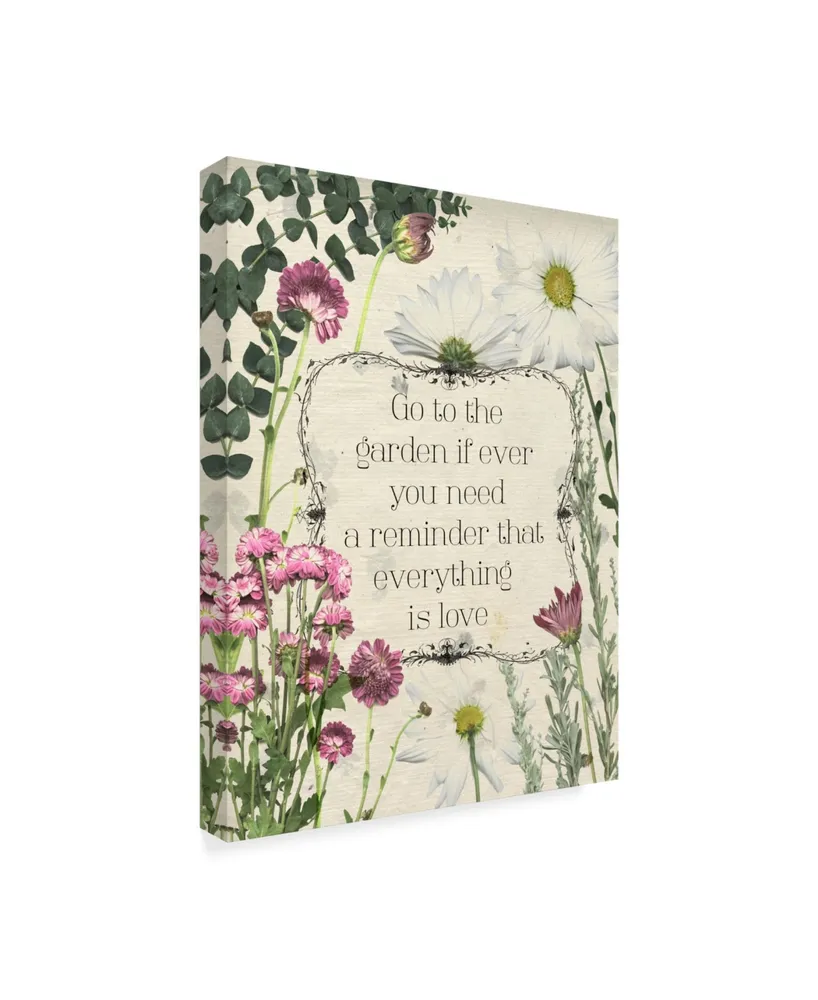 Grace Popp Pressed Floral Quote Ii Canvas Art
