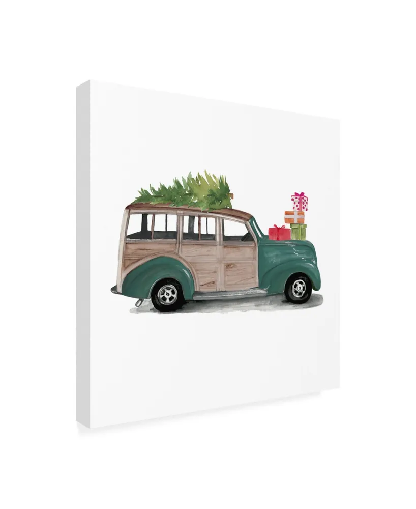 Jennifer Paxton Parker Christmas Cars Iv Canvas Art