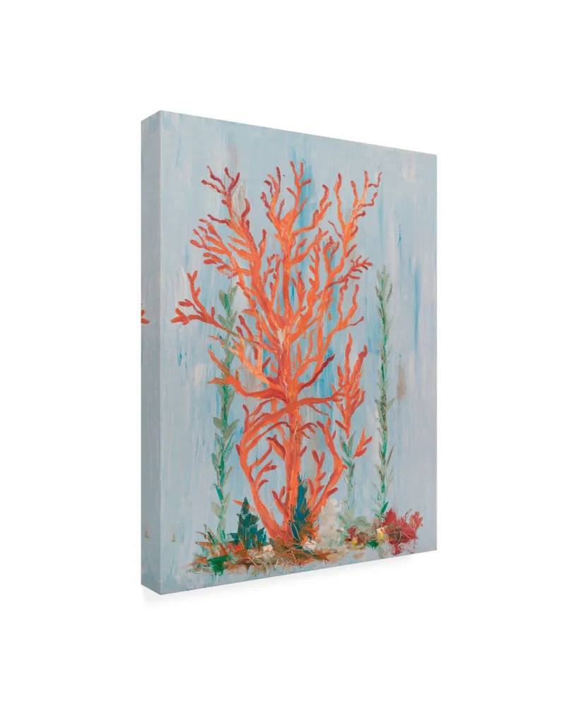 Olivia Brewington Painterly Coral Ii Canvas Art
