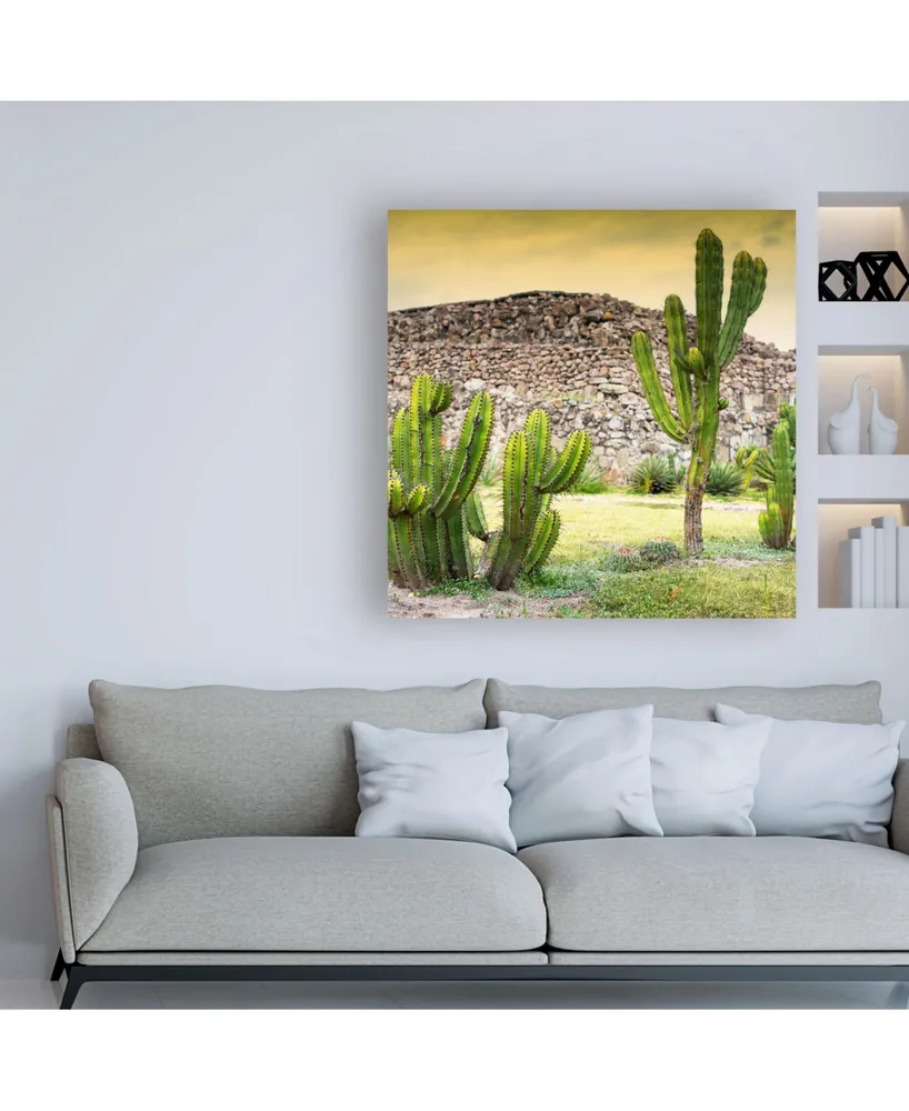 Philippe Hugonnard Viva Mexico 3 Mexican Cactus at Sunset Canvas Art