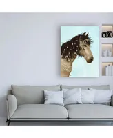 Fab Funky Horse Buckskin with Jeweled Bridle Canvas Art