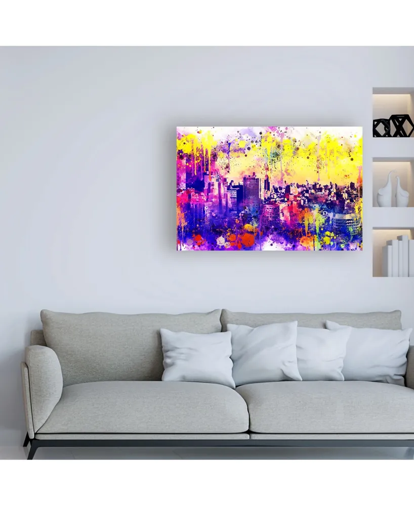Philippe Hugonnard Nyc Watercolor Collection - Colorful Midtown Canvas Art