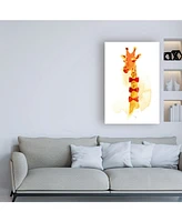 Robert Farka Elegant Giraffe Canvas Art - 19.5" x 26"