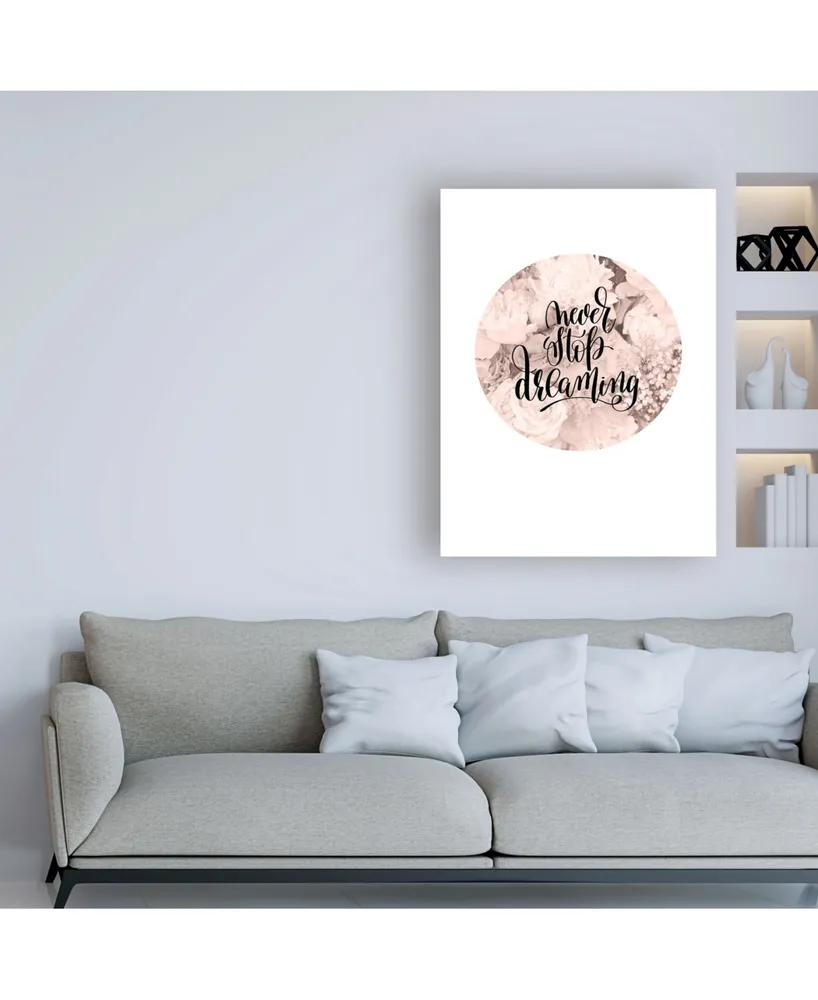 TypeLike Never Stop Dreaming Canvas Art