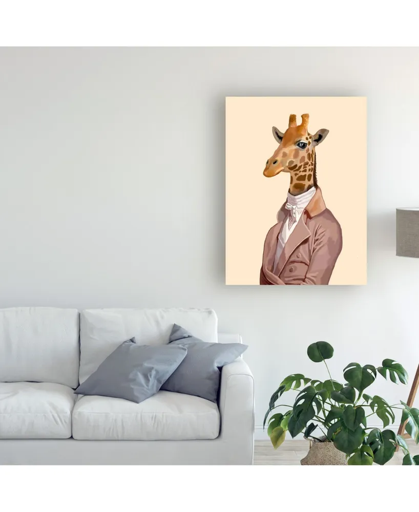 Fab Funky Regency Giraffe Canvas Art - 19.5" x 26"