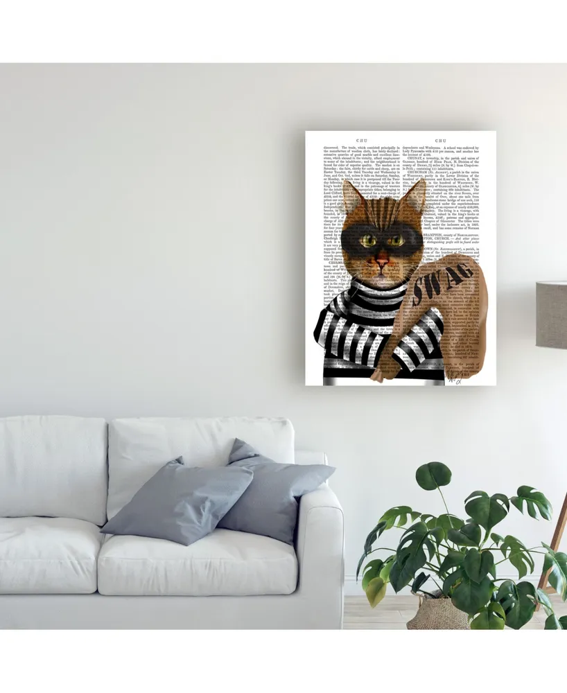 Fab Funky Cat Burglar Canvas Art