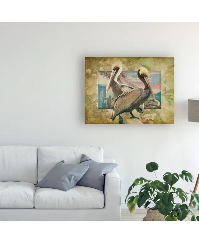 Trademark Global Steve Hunziker Pelican Paradise Iv Canvas Art