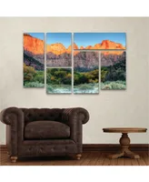 Pierre Leclerc Zion Sunrise Multi Panel Art Set 6 Piece - 49" x 19"