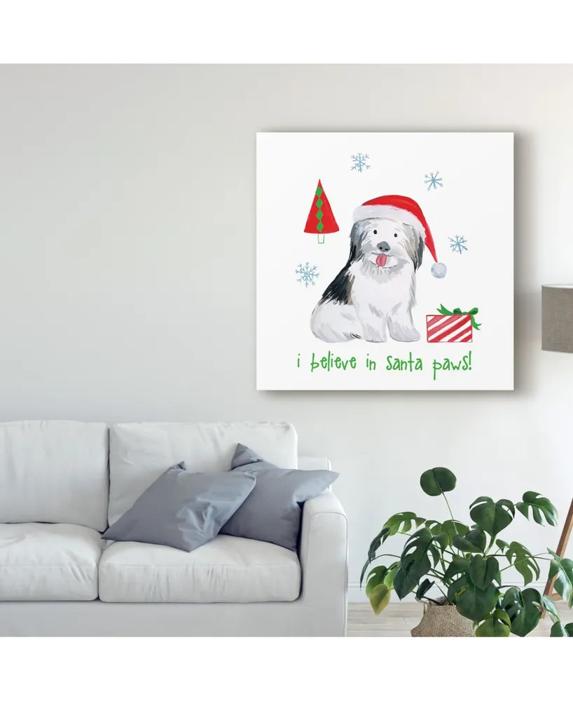 Farida Zaman Christmas Puppers Iii Canvas Art - 15" x 20"