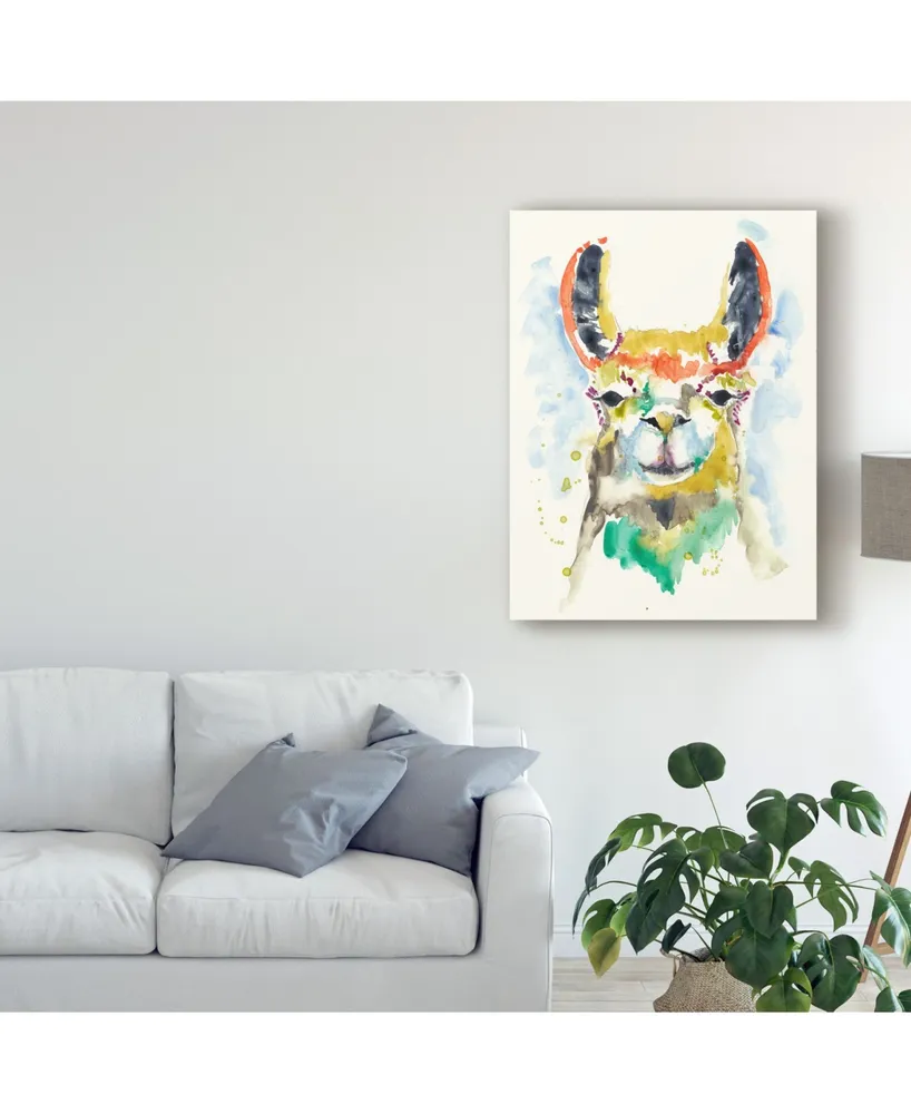 Jennifer Goldberger Hifi Llama Ii Canvas Art