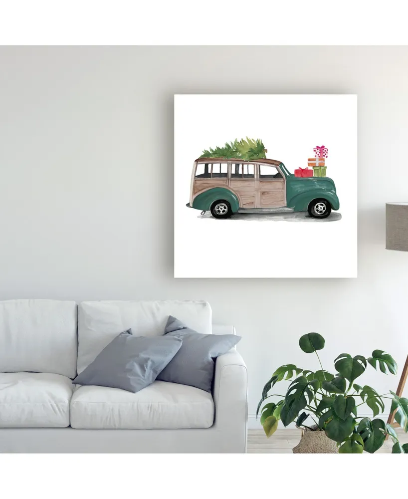 Jennifer Paxton Parker Christmas Cars Iv Canvas Art