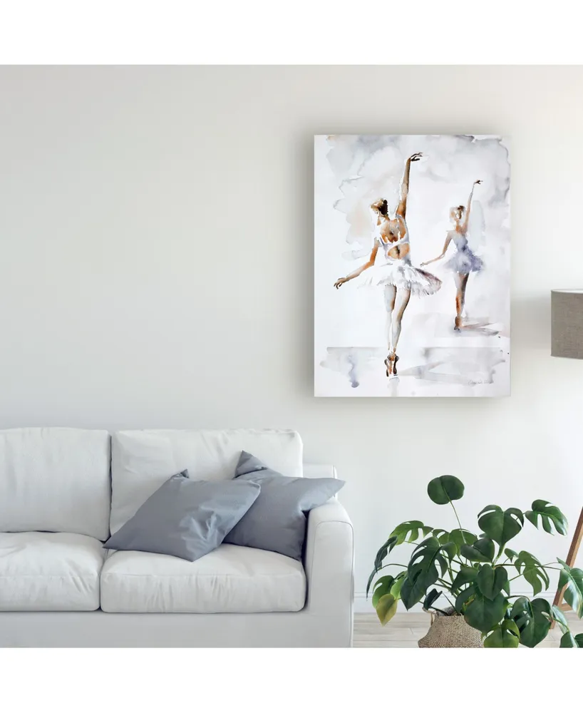 Aimee Del Valle Ballerina in Blue Canvas Art