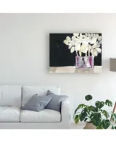Jennifer Goldberger White Flowers in Fuchsia I Canvas Art