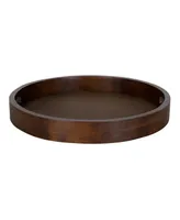 Kate and Laurel Hutton Round Wood Tray - 18.25" x