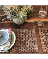 Hip-o Modern Living Rosewood Placemats, Set Of 2