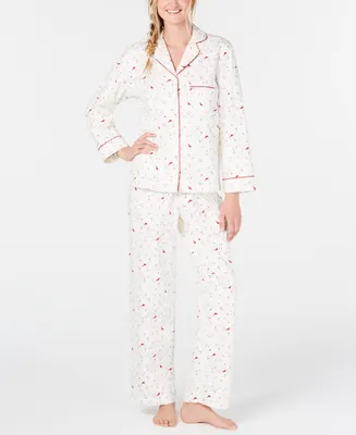 Charter Club Printed Cotton Flannel Packaged Pajama Set