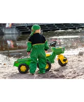 Rolly Toys John Deere 3 Wheel Trike Pedal Tractor with Removable Hauling Trailer
