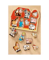 Melissa and Doug Large Farm Jumbo Knob