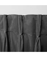 Exclusive Home Curtains Velvet Heavyweight Pinch Pleat Curtain Panel Pair