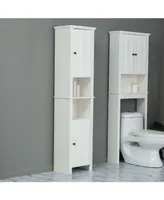 Luxen Home Tall Tower Bathroom Cabinet