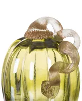 Glitzhome Crackle Glass Pumpkin