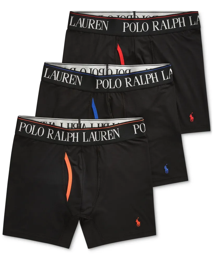 Boxer shorts Ralph Lauren Stretch Cotton Boxer Brief 3-Pack Black/ Green/  White