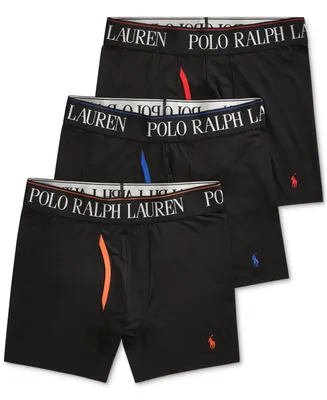 Polo Ralph Lauren Men's 3-Pack. 4-d Flex Cool Microfiber Boxer Briefs