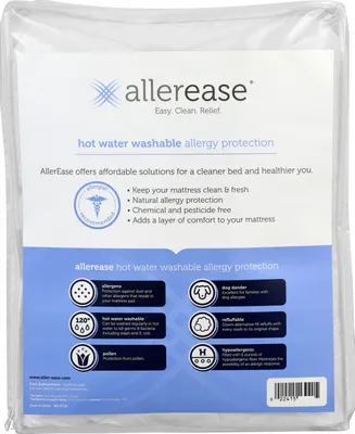 AllerEase Hot Water Wash Deep-Pocket Mattress Pad, Full