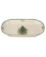 Spode Christmas Tree Rectangular Scalloped Tray