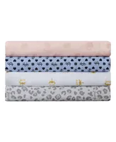 Juicy Couture Silver Leopard 4-Pc.Sheet Set