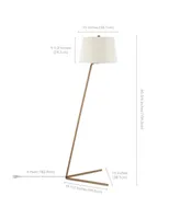 Hudson & Canal Markos Floor Lamp In Brass