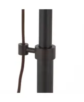 Hudson & Canal Descartes Floor Lamp In Blackened Bronze With Pulley System