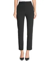 Dkny Stretch Crepe Essex Straight-Leg Dress Pants