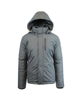 Spire By Galaxy Men's Heavyweight Presidential Tech Jacket with Detachable Hood