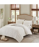 Madison Park Bahari Palm Tufted 3-Pc. Duvet Cover Set
