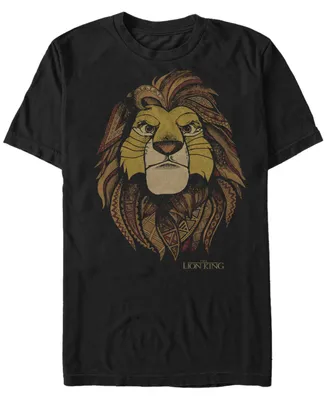 Disney Men's Lion King Noble Simba Short Sleeve T-Shirt