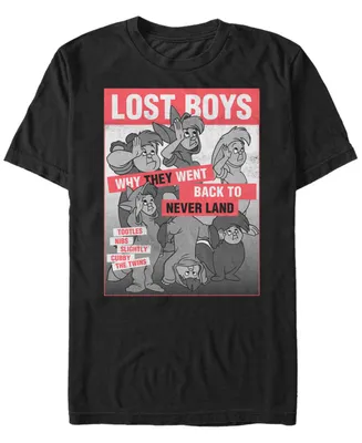 Disney Men's Peter Pan Lost Boys Classic Group Shot Poster Short Sleeve T-Shirt