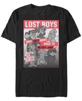 Disney Men's Peter Pan Lost Boys Classic Group Shot Poster Short Sleeve T-Shirt