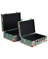 Vintiquewise Vintage-Like Style European Luggage Suitcase, Set of 2