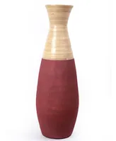 Uniquewise Handcrafted Bamboo Floor Vase, 31.5" Tall