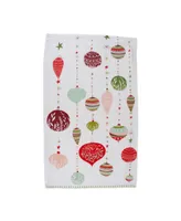 Design Imports Assorted X-mas Trimmings Printed Dishtowel Set