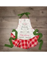 Design Imports Christmas Tree Ruffle Apron